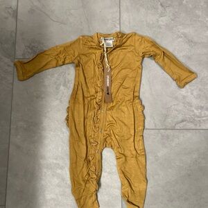 Golden Mustard Kids Footie by Sweet Olive